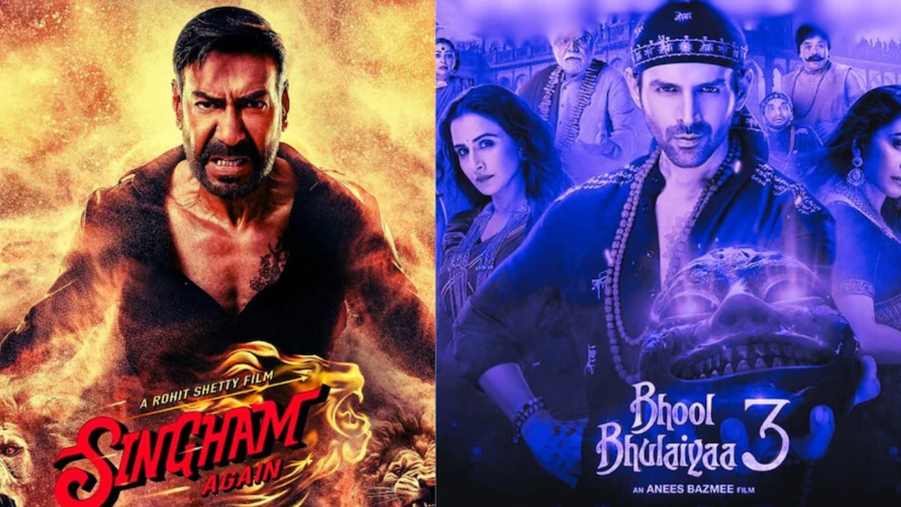 Singham Again Vs Bhool Bhulaiyaa 3