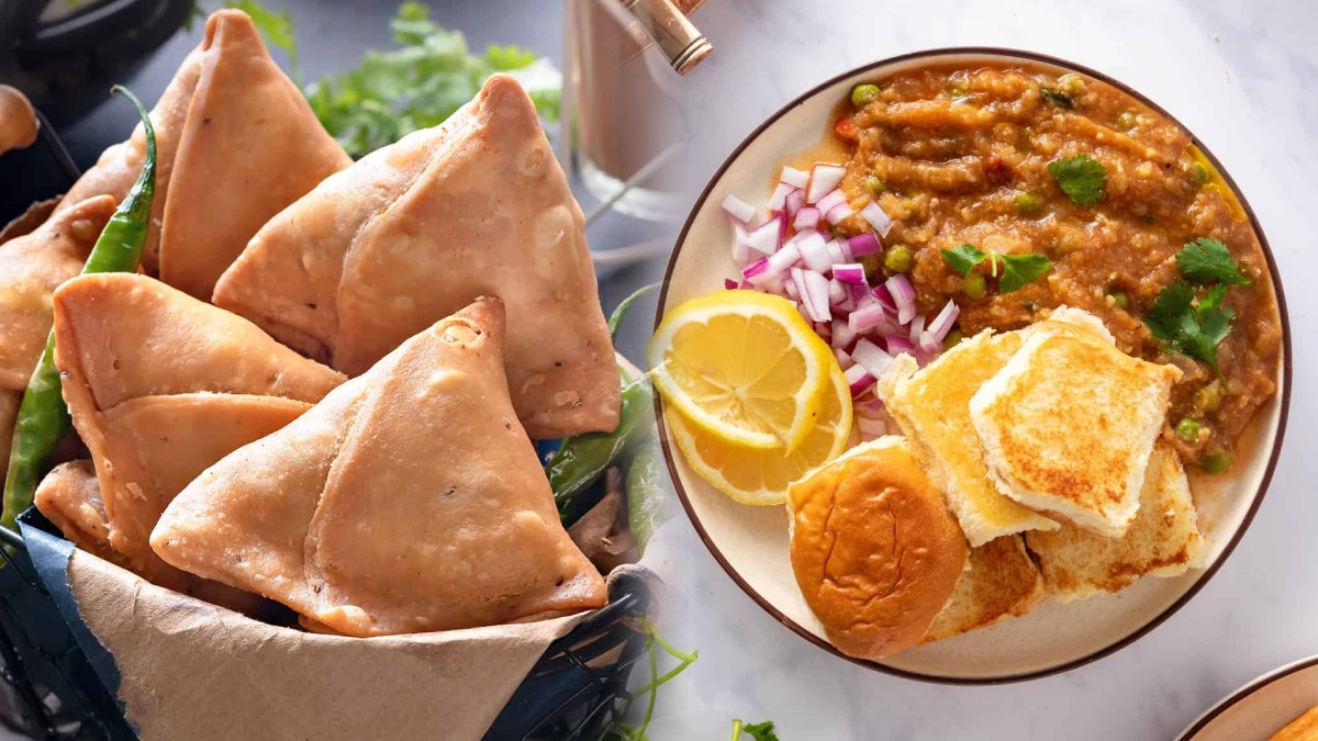 Pav bhaji Samosa