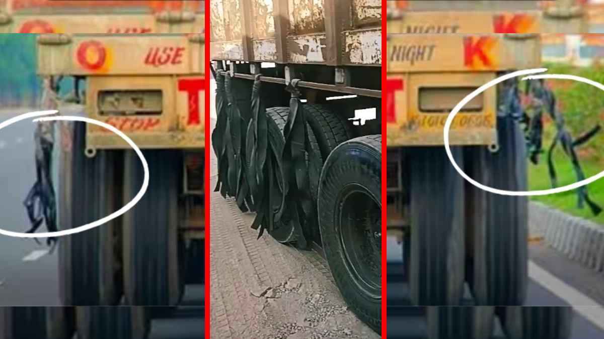 ट्रक के टायरों के पास क्यों लगाए जाते हैं ये रबड़? 99.99 प्रतिशत लोग नहीं जानते होंगे जवाब