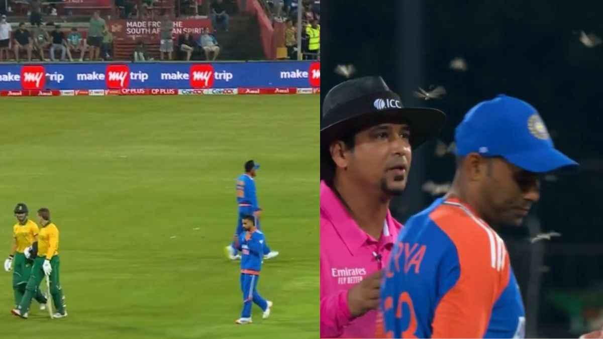 एक ओवर बाद ही रुक गया खेल, ड्रेसिंग रूम की तरफ भागने लगे खिलाड़ी, IND vs SA मैच में ऐसा क्या हुआ?