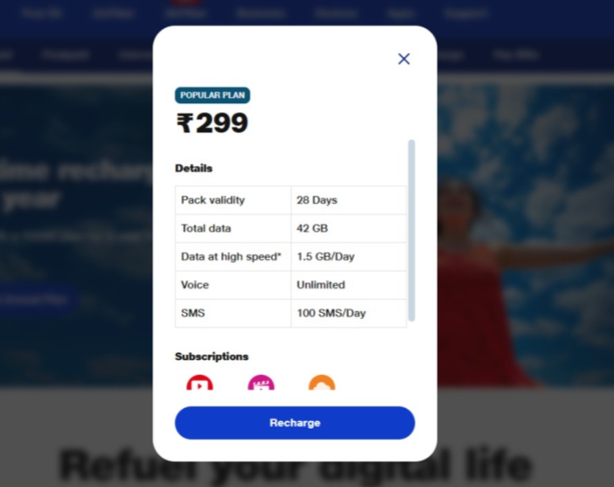 Jio vs Airtel vs BSNL