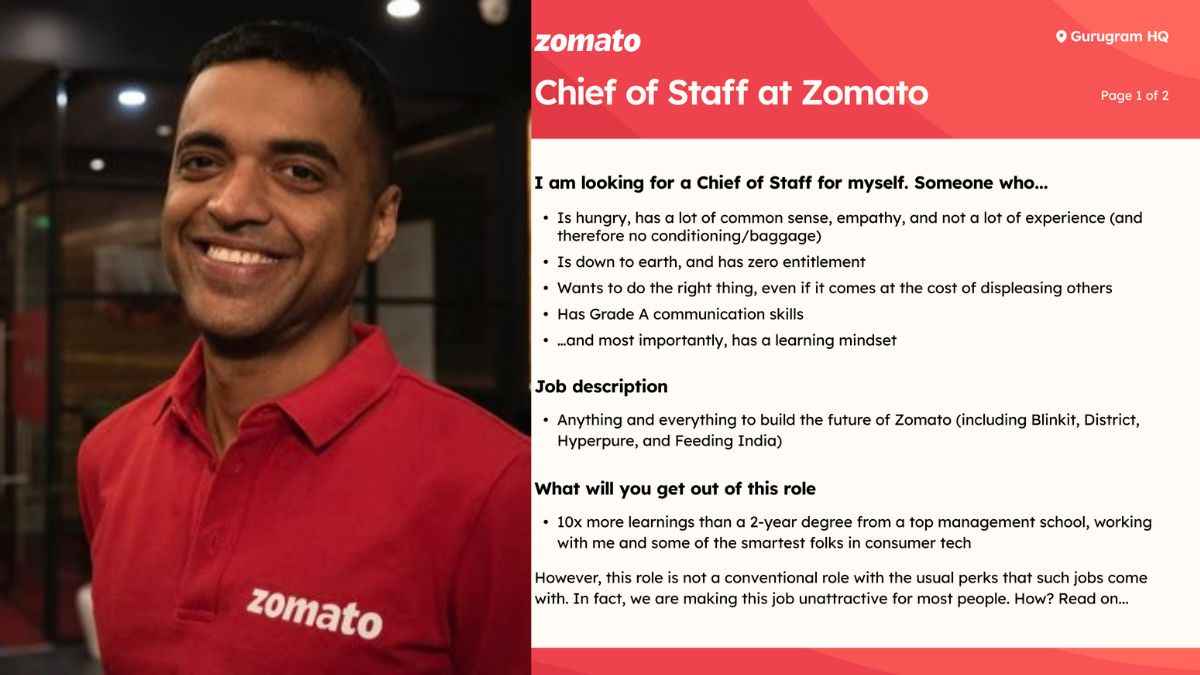 Zomato CEO दीपिंदर गोयल का यूनिक जॉब ऑफर में आया नया ट्विस्ट, रिजेक्ट होंगे ये कैंडिडेट