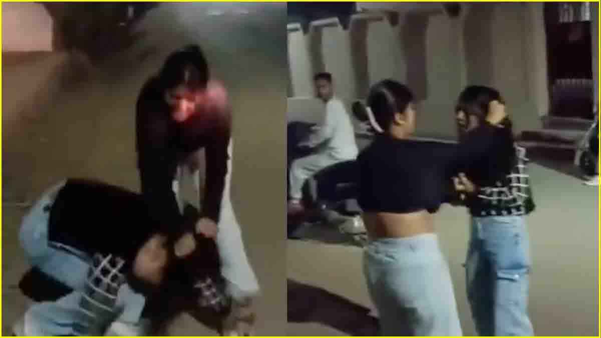 Video: बॉयफ्रेंड को लेकर दो लड़कियों में जूतम पैजार, देहरादून में बाल खींच बरसाए थप्पड़