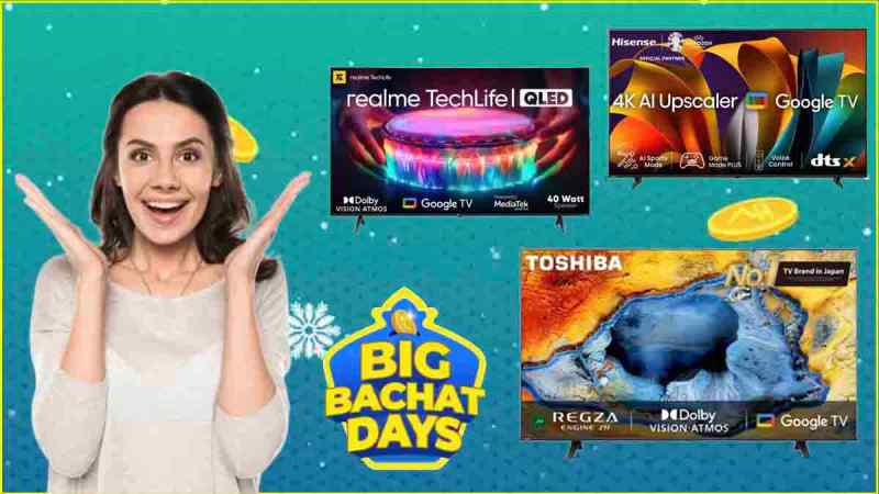 Flipkart Big Bachat Days Sale Discount offers on 55 inch Smart TV