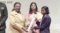 Hembati Nag honored by President Draupadi