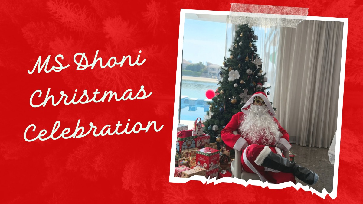 MS Dhoni Christmas Celebration MS Dhoni Christmas Celebration-1-2
