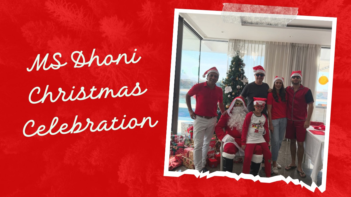 MS Dhoni Christmas Celebration MS Dhoni Christmas Celebration-1-2-3-4
