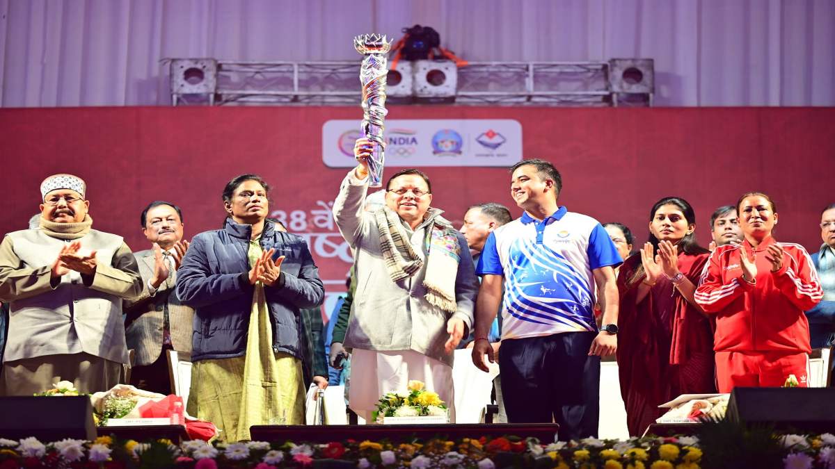 Uttarakhand CM Pushkar Singh Dhami Launches Mascot 38th National Games