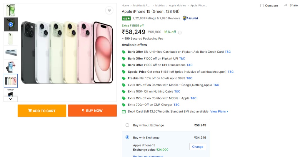 Flipkart End of Season Sale