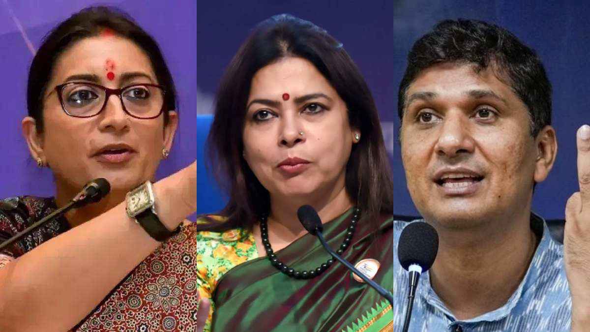 स्मृति ईरानी, मीनाक्षी लेखी, सौरभ भारद्वाज