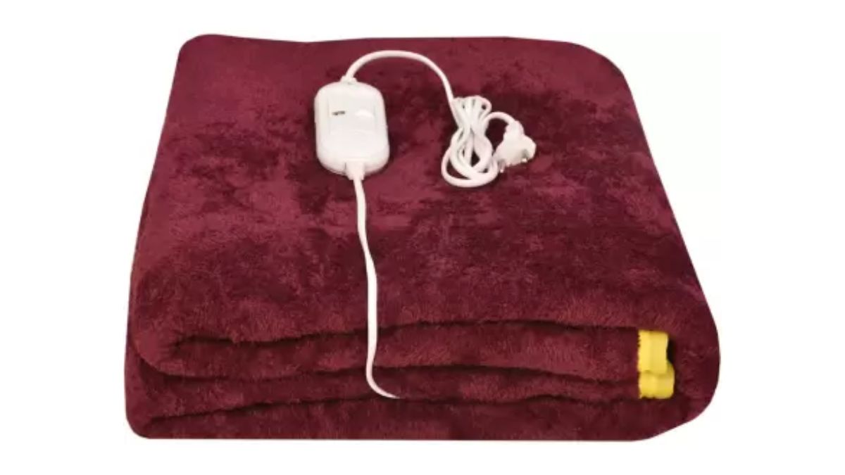 ARCOVA HOME Solid Single Electric Blanket for Heavy Winter