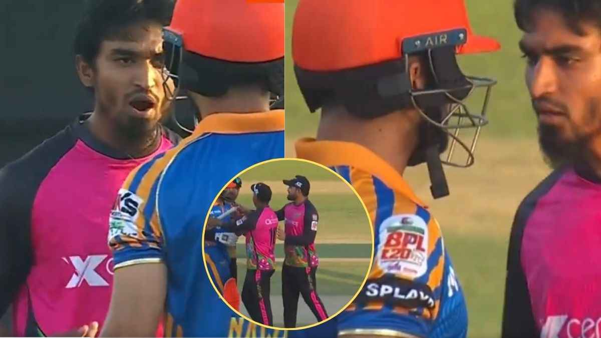कंधा मारा, फिर छिड़ी बहस, बीच मैदान भिड़े 2 खिलाड़ी; Video वायरल
