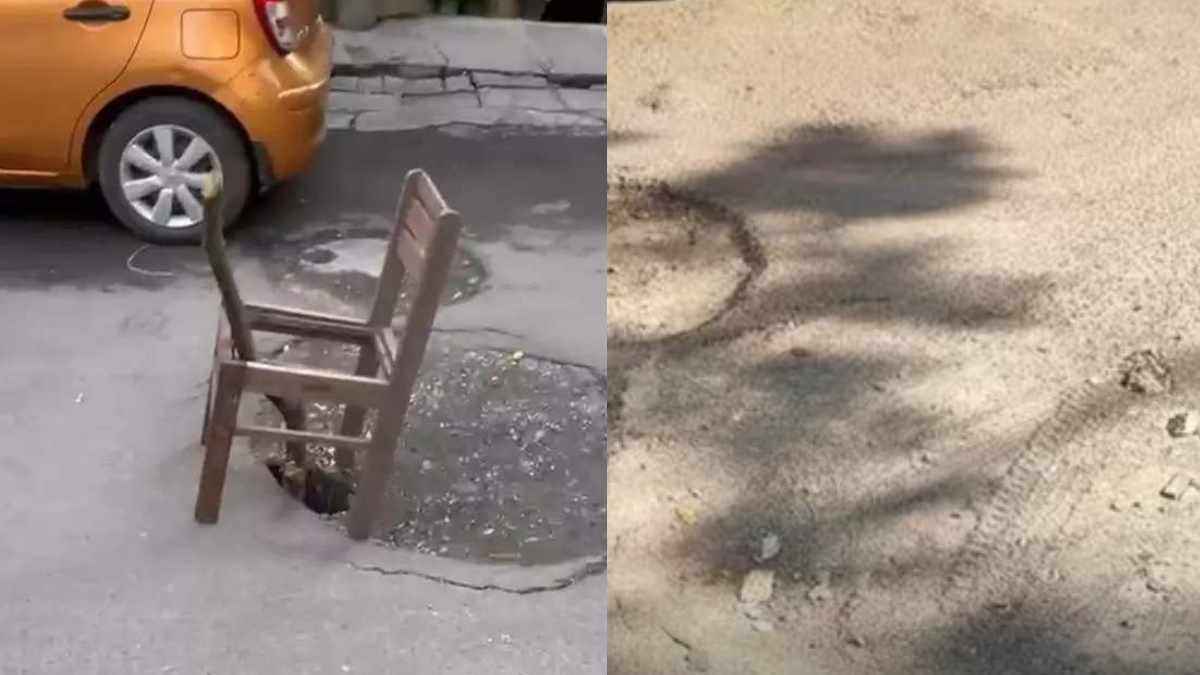 नहीं ठीक हो रहा था टूटा सिंकहोल, एक टूटी कुर्सी ने अधिकारियों की उड़ाई नींद