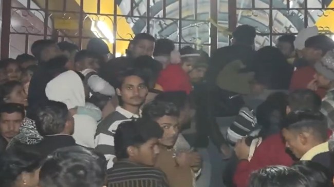 Delhi Metro station Gate closed Delhi Metro station Gate closed