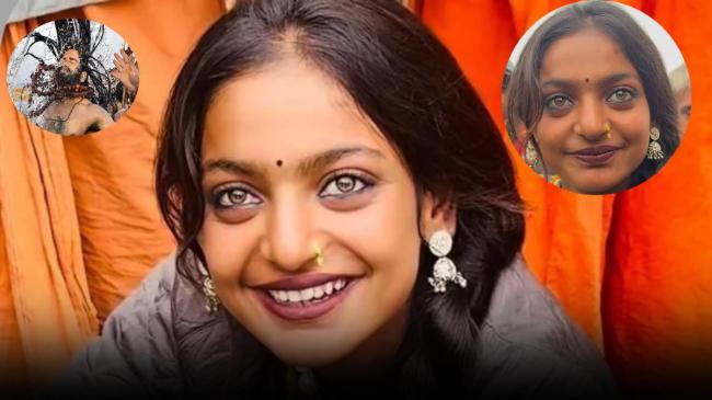 Mahakumbh 2025 prayagraj rudraksha mala Sales Viral Girl Monalisa filmmaker sanoj mishra offer lead role diary of manipur Mahakumbh 2025 Viral Girl Monalisa