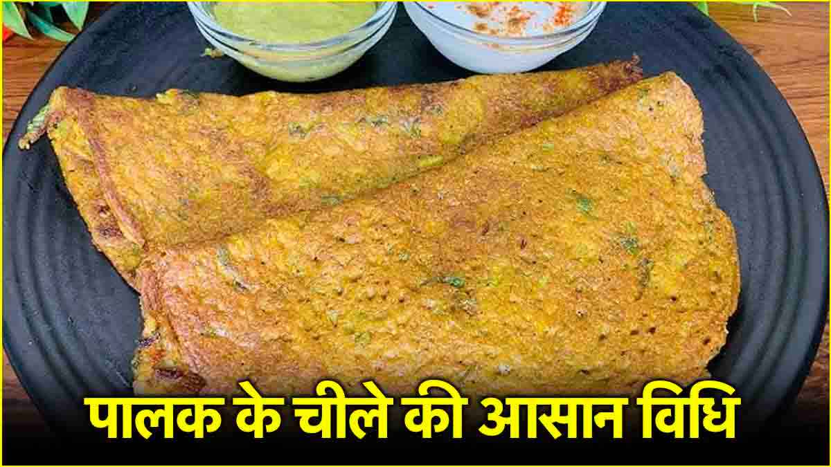Palak Cheela Recipe: पालक से बनाएं प्रोटीन और आयरन से भरपूर डिश, जानें रेसिपी  