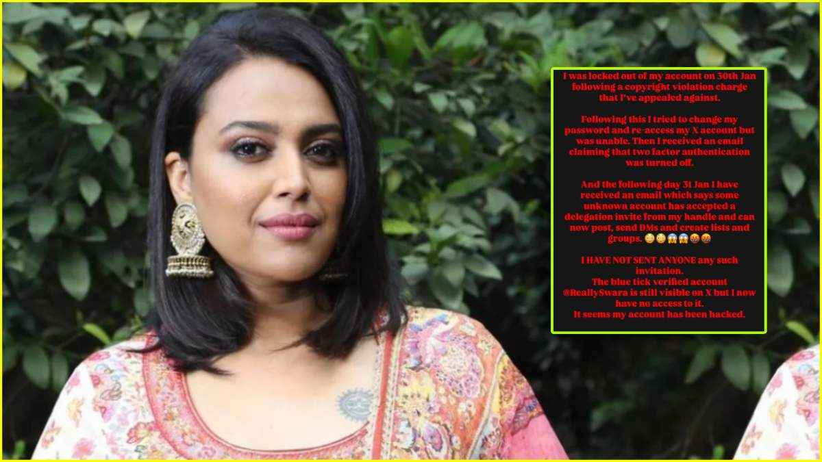 Swara Bhasker का अकाउंट नहीं हुआ सस्पेंड? एक्ट्रेस ने खुद बताई सच्चाई
