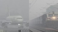 Train-Flight Delayed delhi due to dense fog