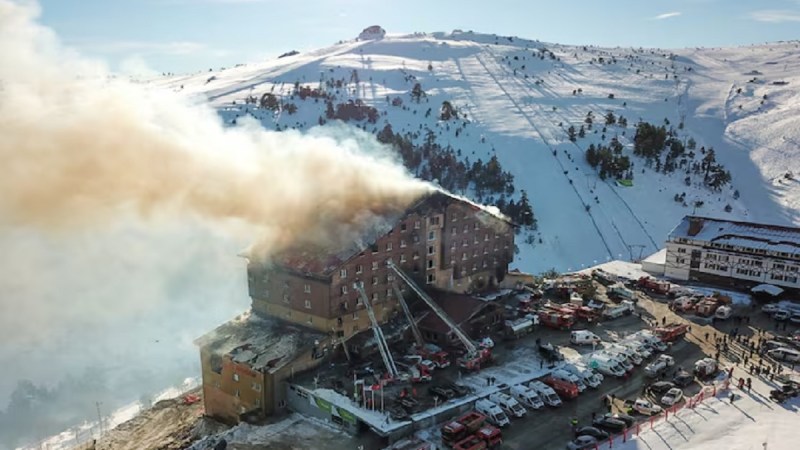 Turkey Ski Resort Fire