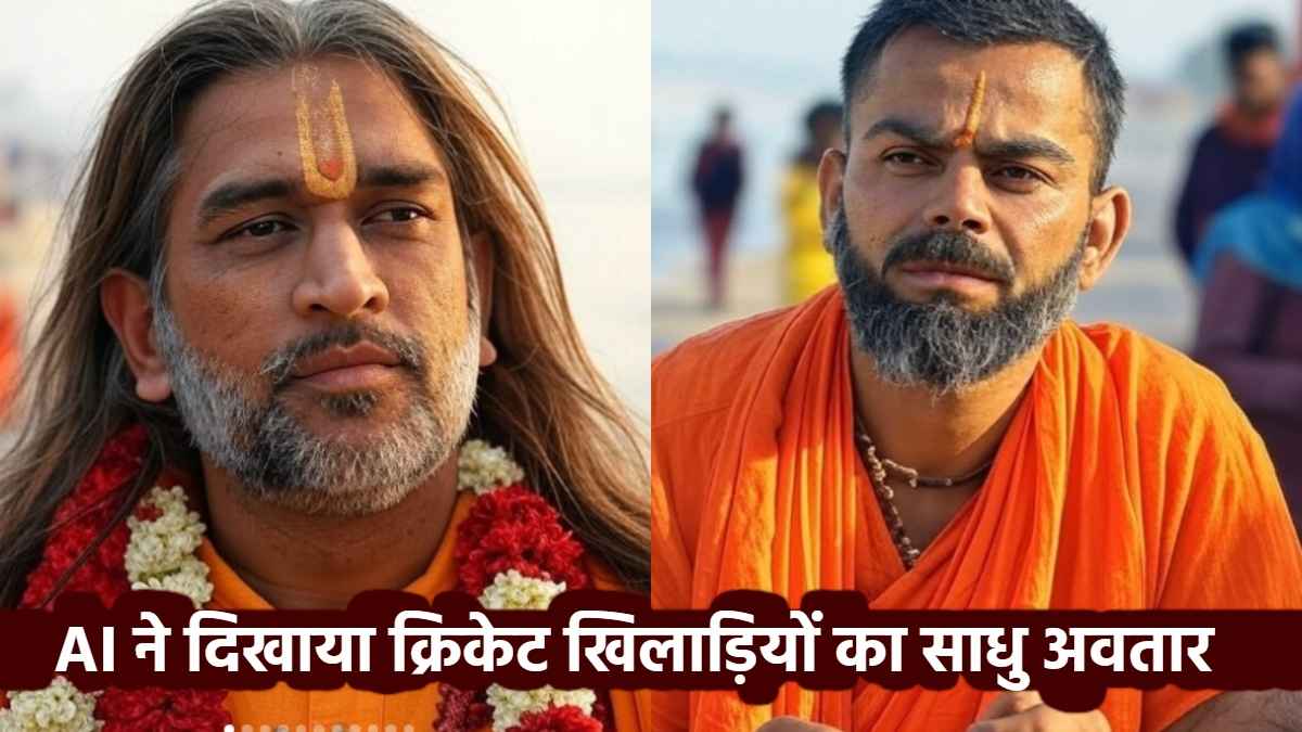 धोनी और कोहली की AI फोटो वायरल, महाकुंभ में होते तो कैसे दिखते
