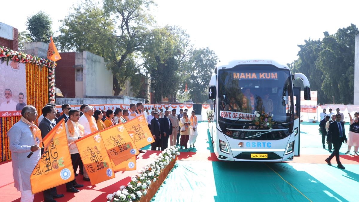 Volvo Bus Flagged Off