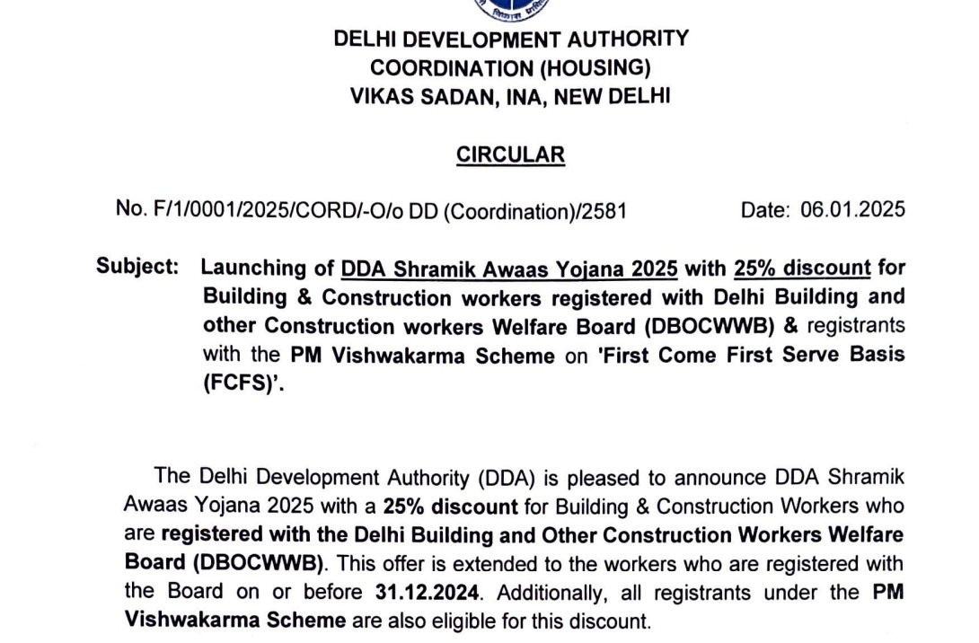 DDA Housing Scheme 2025