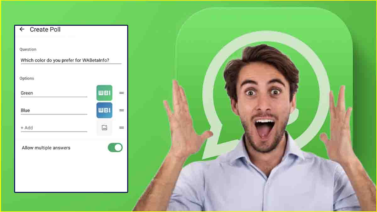 WhatsApp Poll Photo Feature