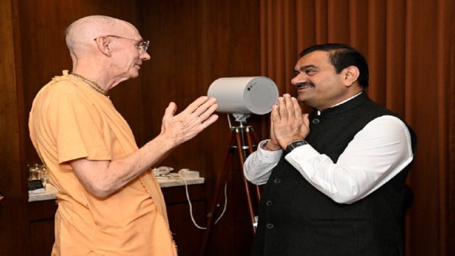 gautam adani-Guru Prasad Swami gautam adani-Guru Prasad Swami