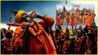 Mahakumbh 2025 On the occasion of New Year procession of Atal Akhara took out in Prayagraj hundreds of Naga Sadhus were seen