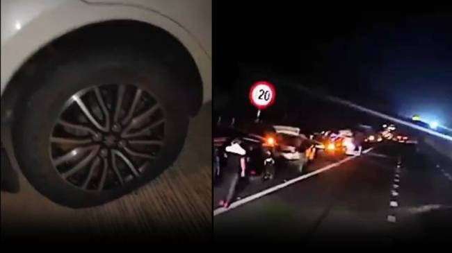 samruddhi expressway 40 car punctured samruddhi expressway 40 car punctured