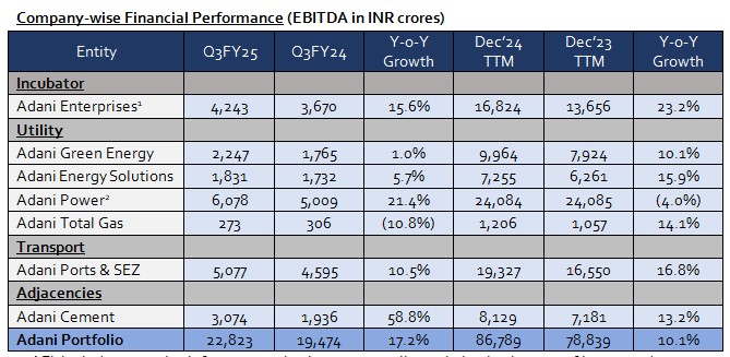 Adani Company Portfolio