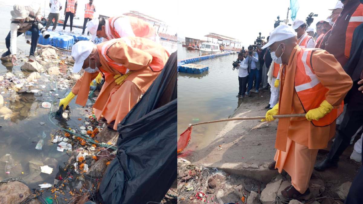 CM Yogi Adityanath Clean Arail Ghat After Maha Kumbh 2025 (1)