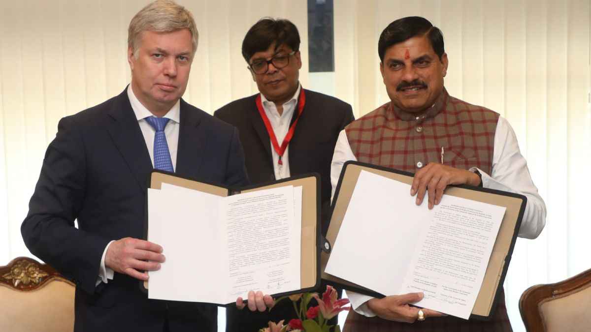 MP GIS 2025: रूस के उल्यानोस्क के गवर्नर के साथ मुख्यमंत्री मोहन यादव ने साइन किया MOU