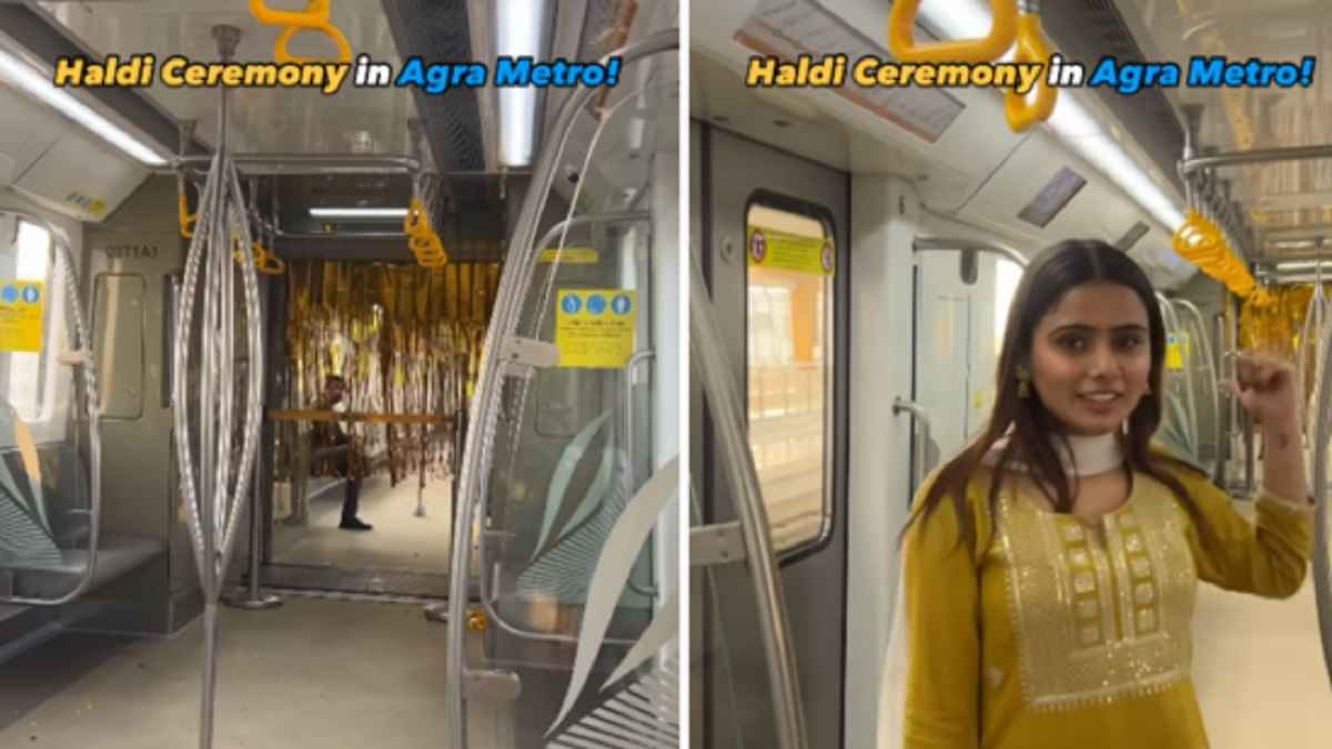 क्या आगरा मेट्रो में की गई हल्दी सेरेमनी? इंफ्लुएंसर के वीडियो पर UPMRC को देना पड़ा जवाब