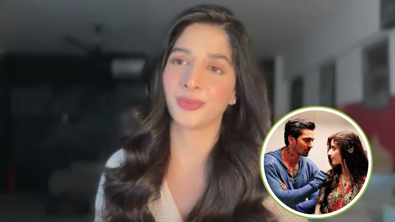 Mawra Hocane on Sanam Teri Kasam Team