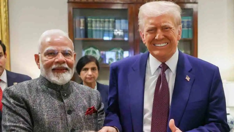 Prime Minister Narendra Modi with US President Donald Trump