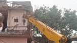 Punjab Police bulldozer action demolish drug smuggler house