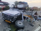 Rajasthan Jeep Truck Collision