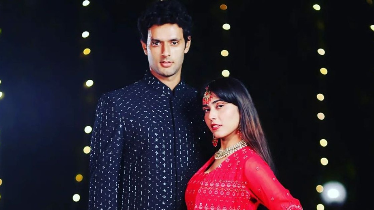 Shivam Dube and Anjum Khan 