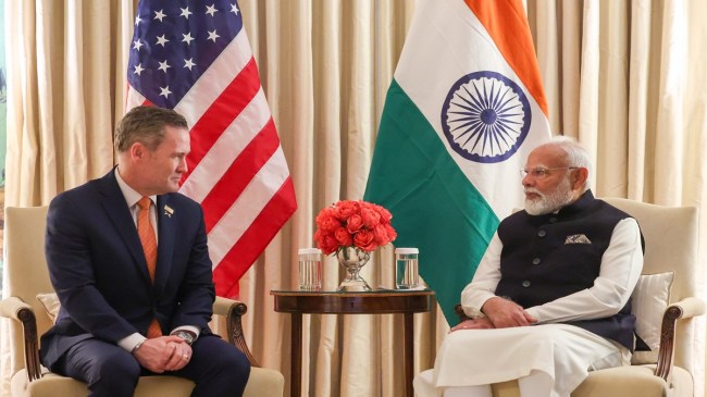 US NSA Michael Gwaltz and PM Modi US NSA Michael Gwaltz and PM Modi