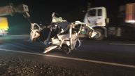 Van Collides With Truck In Jhansi