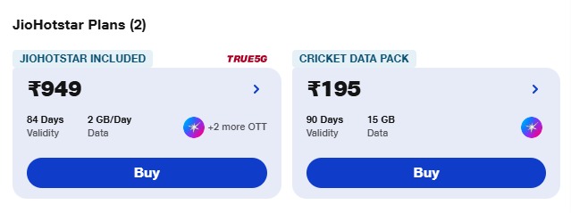 Jio Hotstar Subscription Free