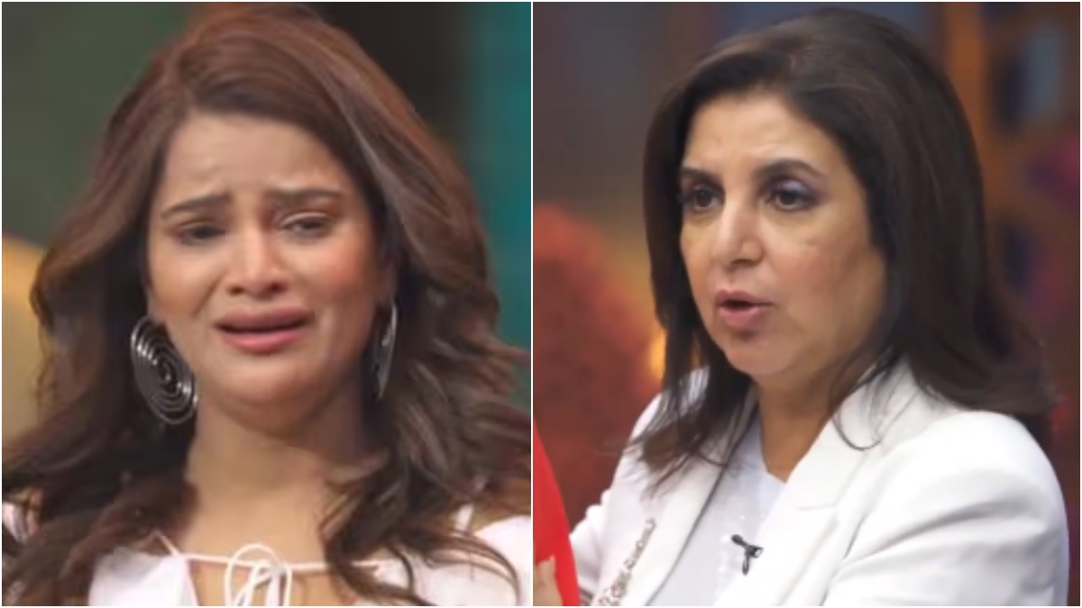 celebrity masterchef archana gautam getting emotional after farah khan angry on her