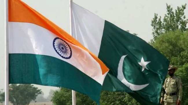 india pakistan flag together