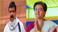 former Delhi CM Atishi and AAP MP Sanjay Singh