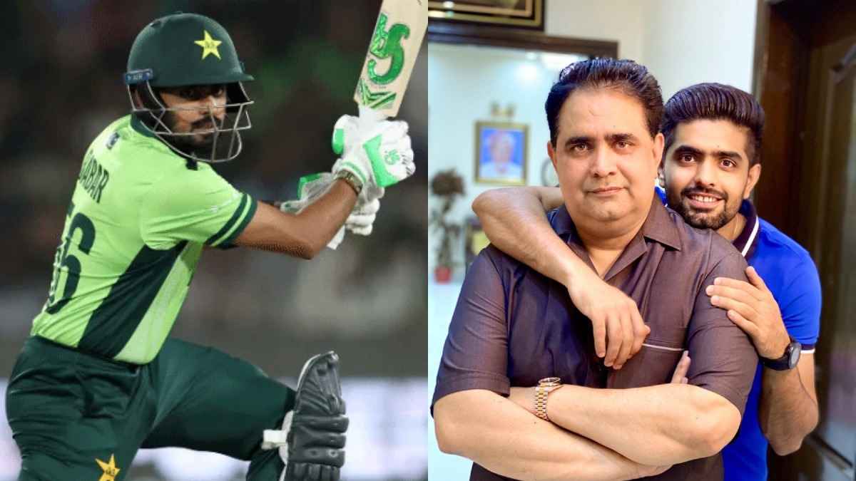 Babar Azam with his father