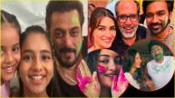 bollywood celebs holi celebration raveena tandon host party salman khan aamir khan tamannaah bhatia