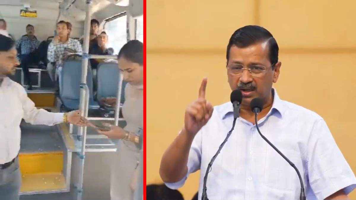 पिंक टिकट को लेकर बस कंडक्टर और महिला के बीच बहस का वीडियो वायरल, केजरीवाल ने पीएम से की ये अपील