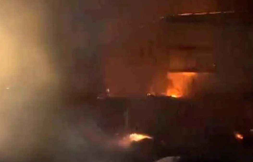 Fire in Pune Society