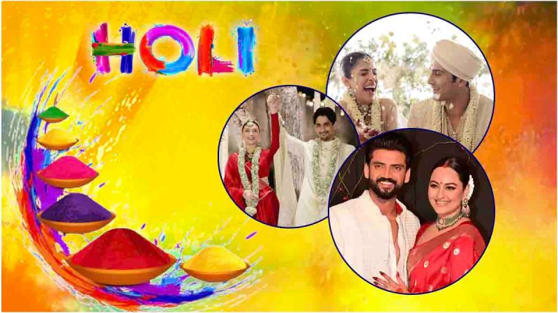 holi 2025 bollywood couples who celebrate first holi after marriage